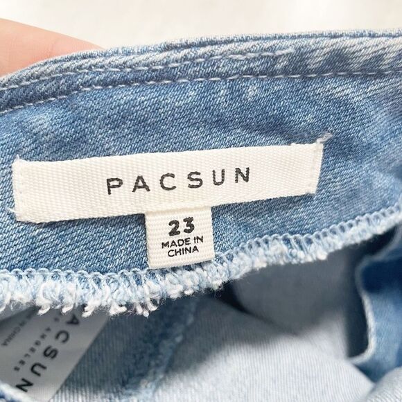 Pacsun Women’s Denim Short Mini Jean Skirt Size 23 - Picture 5 of 7